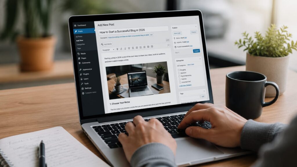 How Blogging Work Creating a blog post in WORDPRESS dashboard 