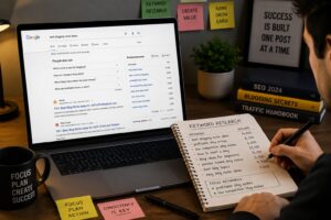 Keyword research and content strategy for successful blogging How to make money blogging in 2026