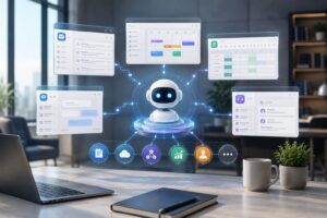 AI automation agent connecting everyday business apps
